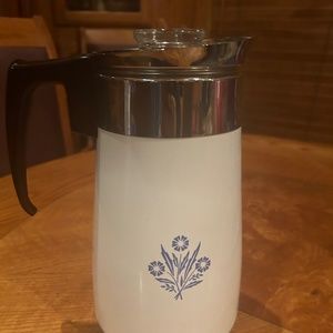 Corningware blue cornflower 9 cup coffee percolator
